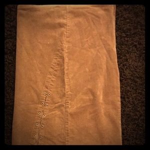 Vintage Corduroy Lace-Down Skirt